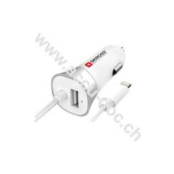 USB Car Charger & Lightning Connector (3.4 A) - zum einfachen Laden von USB-Geräten am Zigarettenanzünder (12 V) 