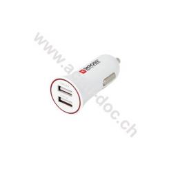 Dual USB Car Charger 3.4 A - zum einfachen Laden von bis zu 2 USB-Geräten am Zigarettenanzünder (12 V) 