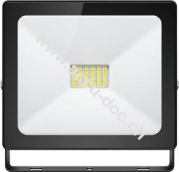 LED-Außenstrahler, 20 W, Slim Classic, Schwarz, 0.15 m - Lichtlösung für Hauseingänge, Garagen, Carports & Zugangswege 