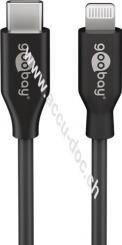 Lightning - USB-C™ Lade- und Synchronisationskabel, 1 m, Schwarz - MFi-Kabel für Apple iPhone/iPad Schwarz 