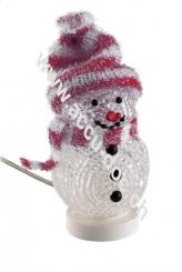Dekorativer USB Schneemann rot, 1.4 m - für einen weihnachtlichen Touch am Schreibtisch 