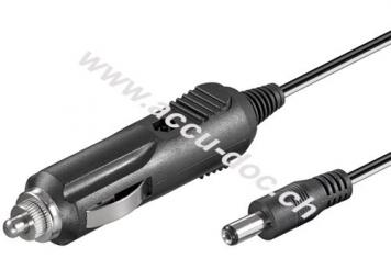 Accu-Doc, KFZ/Auto Zigarettenanzünder Y-Verteiler, 12 V, 0,2 m - mit 2,5-A-Sicherung,  Zigarettenanzünder-Stecker > 2x Zigarettenanzünder-Buchse