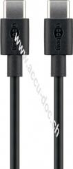 USB-C™ Lade- und Synchronisationskabel, 0.5 m, Schwarz - für Geräte mit USB-C™-Anschluss, schwarz 