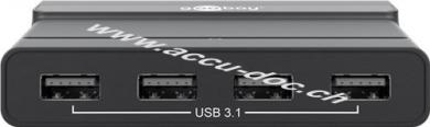 USB-C™ Hub Gen2, Schwarz, 0.5 m - erweitert ein USB-C™ Gerät um vier USB-A-Anschlüsse 