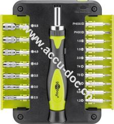 18-teiliges Präzisionsschraubendreher-Set - für feinmechanische Schraubarbeiten 