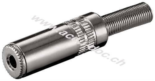 Klinkenkupplung - 3,5 mm - stereo - 3,5-mm-Klinkenbuchse (3-polig, stereo) 