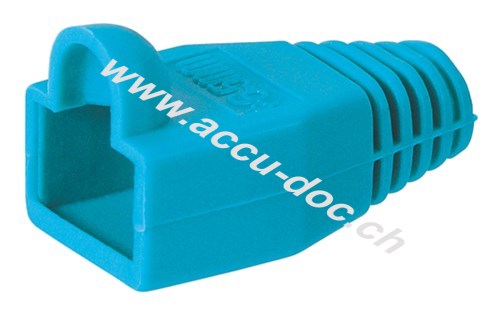 Tülle für RJ45-Stecker, Blau - Kabeleinführung 6,40 mm 