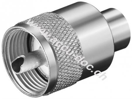UHF-Stecker für Kabel von max. 6 mm Ø, 6 mm - für RG 59/U-Kabel 