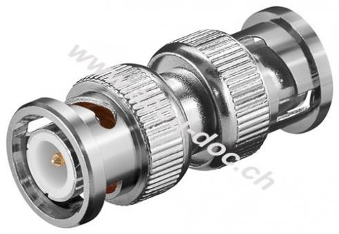 BNC-Stecker > BNC-Stecker - mit vergoldetem Pin 