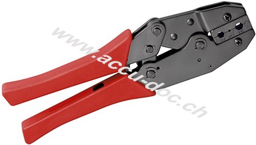 Crimpzange für BNC-, TNC-, SMA- und N-Verbinder, schwarz-orange - geeignet für Koaxialkabel vom Typ RG-58, RG-59, RG-62, RG-140, RG-141, RG-142, RG-210, RG-223, RG-303 un 
