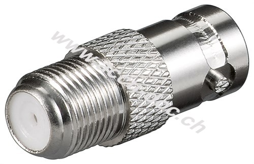F-Adapter: F-Buchse > BNC-Buchse - Zink 