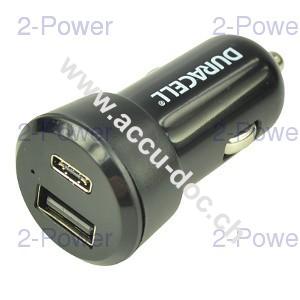 Duracell Type-C/Type-A In-Car Charger 3A 