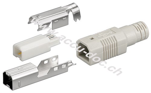 USB B-Stecker - zum selber löten 