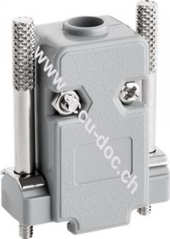 SUB-D Haube, Kunststoff - 9-polig 