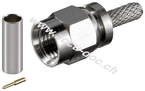 SMA-Crimpstecker - mit vergoldeten Kontakten für RG 58/U Kabel 