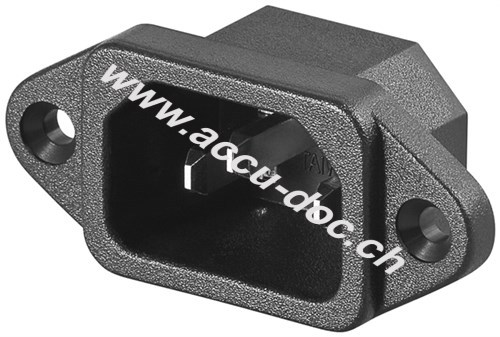 AC-Einbaustecker - Anschluss für Kaltgerätekabel 