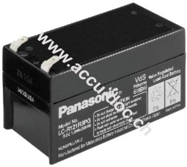 Trickle Design Life 6-9 Years Bleiakku 12 V, 1,3 Ah (LC-R121R3PG) - Faston (4,8 mm) , VdS 