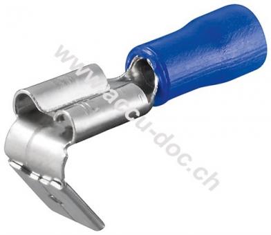 Steckerverteiler Flachstecker, blau, Blau - Steckmaß: 6,4 mm x 0,8 mm, zugelassen bis 15 A 