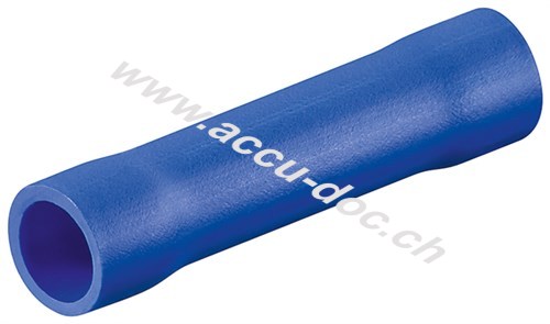 Stoßverbinder, blau, Blau - passend für Kabel mit Aderquerschnitt 1,5-2,5 mm² 