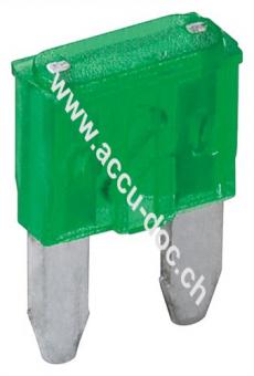 Kfz-Sicherungssortiment mini, 6 tlg., 30 A, Grün - 30 A, 16,7 x 11,2 x 3,81 mm 