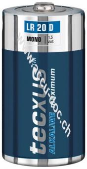 Alkaline maximum LR20/D (Mono) Batterie, 2 Stk. Blister, Blau-Silber - Alkali-Mangan Batterie (Alkaline), 1,5 V 