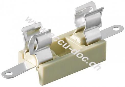 Sicherungshalter für Größe 5x20 - löt- und steckbar, 6,3 A 