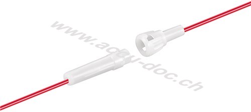 Sicherungshalter für Größe 6,3x32 - mit losen Kabelenden, max. 10 A 