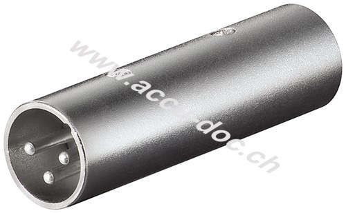 XLR-Adapter/-Kupplung, Stecker zu Stecker - XLR-Stecker (3-Pin) > XLR-Stecker (3-Pin) 