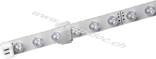 LED Lichtleiste, 0,38 m, kalt-weiß - für Innen (IP20), unelastisch, 12 V (DC), kalt-weiß, nicht dimmbar 