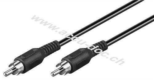 Mono Verbindungskabel Cinch, 2 m - Cinch-Stecker > Cinch-Stecker 