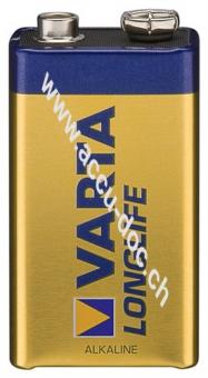 Longlife 6LR61/6LP3146/9 V Block (4122) Batterie, 1 Stk. Blister - Alkali-Mangan Batterie (Alkaline), 9 V 