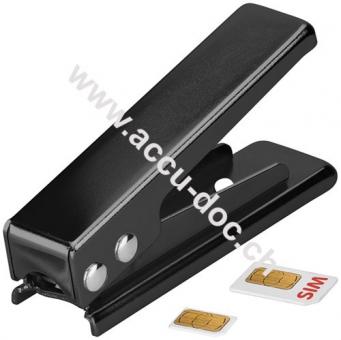SIM-Karten Stanze Micro, Schwarz - Kartenstanze SIM auf Micro SIM 
