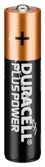 Plus Power LR03/AAA (Micro) (MN2400) Batterie, 4 Stk. Blister - Alkali-Mangan Batterie (Alkaline), 1,5 V 