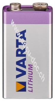 Ultra Lithium 6F22/9 V Block (6122) Batterie, 1 Stk. Blister - Lithium Batterie, 9 V 