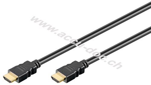Series 1.4 HDMI™-High-Speed-Kabel mit Ethernet, 1 m, Schwarz - HDMI™-Stecker (Typ A) > HDMI™-Stecker (Typ A) 