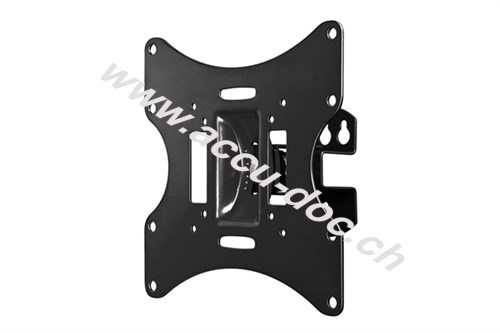 Basic TV-Wandhalterung Basic TILT (Größe S), Schwarz - Halterung für Fernseher und Monitore zwischen 23 und 42 Zoll (58-107 cm), neigbar, schwenkbar 