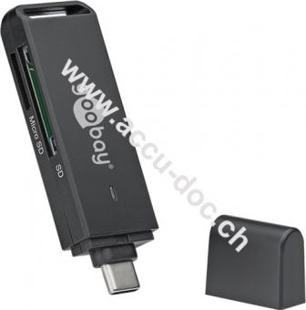 Kartenlesegerät USB 3.0 - USB-C™ - zum Lesen von Micro SD und SD Speicherkartenformaten 
