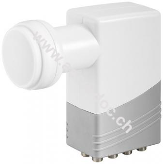 Universal Octo LNB, Grau-Weiß - digitaler SAT-LNB für 8 Teilnehmer (4K/HDTV/3D Empfang) 