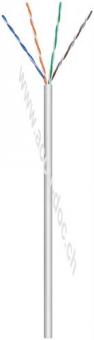 CAT 5e Netzwerkkabel, U/UTP, grau, 100 m - Kupferkaschierter Aluminiumleiter (CCA), AWG 24/1 (solid), PVC-Kabelmantel 