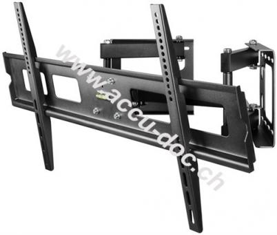 TV EasyFold Corner XL, Schwarz - Eck-Wandhalter für Fernseher bis 165 cm (65'') 