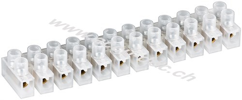 Lüsterklemme, 3 A, transparent, 3 A - passend für Kabel mit Aderquerschnitt 4 mm² 