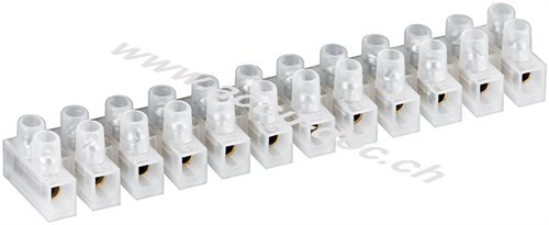 Lüsterklemme, 5 A, transparent, 5 A - passend für Kabel mit Aderquerschnitt 6 mm² 