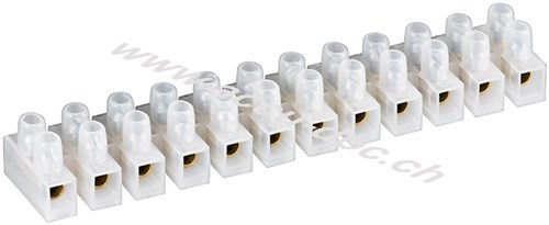 Lüsterklemme, 30 A, transparent, 30 A - passend für Kabel mit Aderquerschnitt 16 mm² 