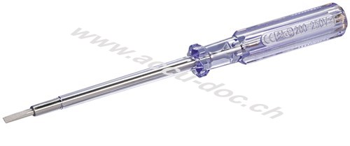 Spannungsprüfer 190 mm - geeignet für Spannungen zwischen 200 V und 250 V 