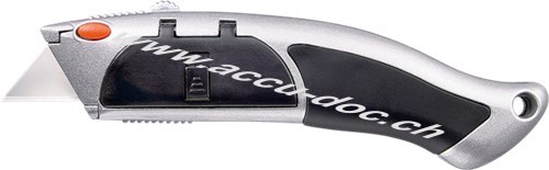 Sicherheitsmesser - mit Sicherheitsklinge und automatischer Klingenzuführung (auto load Funktion), 170 mm 