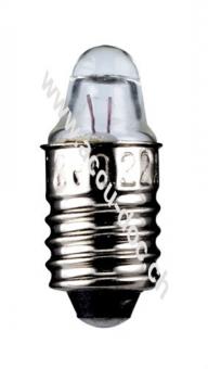 Taschenlampen-Spitzlinse, 0,25 W, 0.25 W - Sockel E10, 1,2 V (DC), 220 mA 