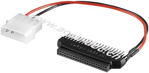 Festplatten-Adapter 2,5'' auf 3,5'', 0.17 m, Schwarz-Rot - für ATA 40 Schnittstellen 