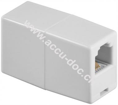 Telefon-Adapter, Weiß - RJ11/RJ14-Buchse (6P4C) > RJ11/RJ14-Buchse (6P4C) 