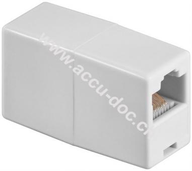 ISDN-Adapter, Weiß - RJ45-Buchse (8P8C) > RJ45-Buchse (8P8C) 