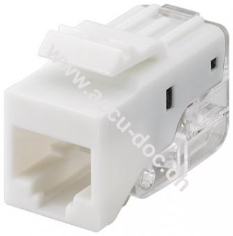 Keystone Modul RJ45 CAT 5e, UTP, 100 MHz - 18,11 mm breit, RJ45-Buchse (8P8C), Snap-In-System 